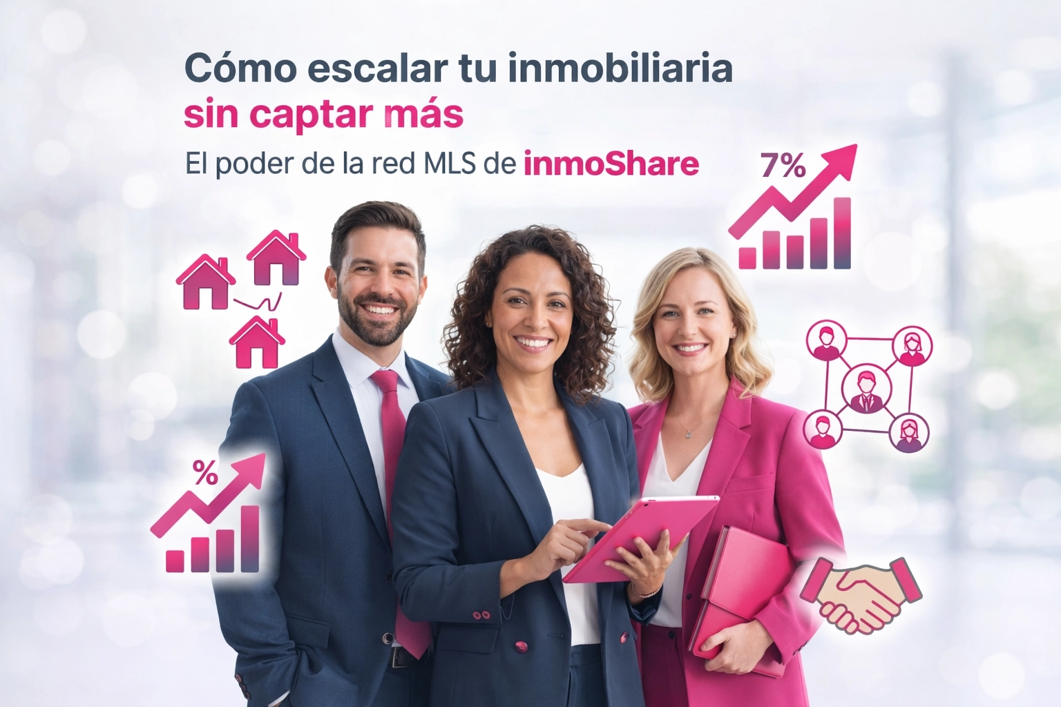 Cómo escalar tu inmobiliaria sin captar más: El poder de la red MLS de inmoShare