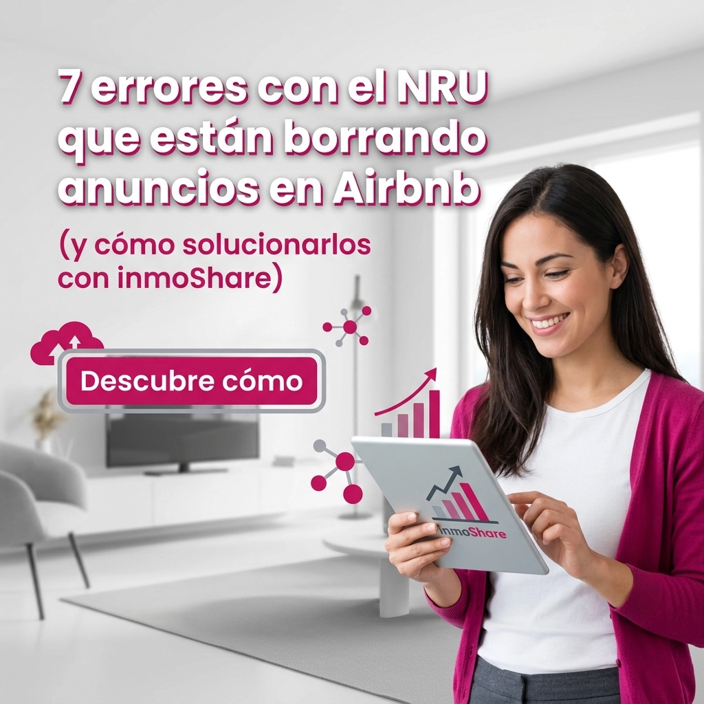 7 errores con el NRU que están borrando anuncios en Airbnb (y cómo solucionarlos con inmoShare)