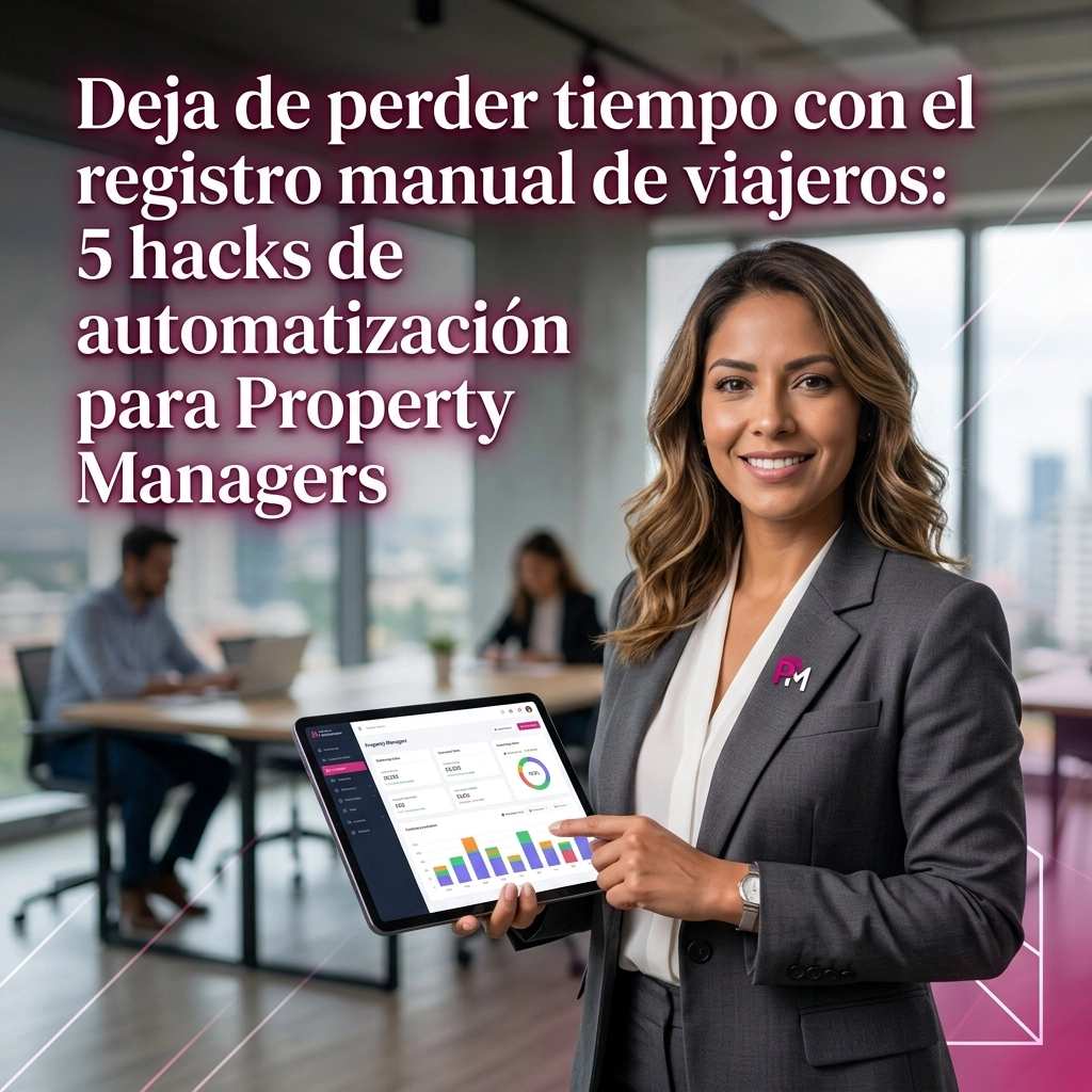 Deja de perder tiempo con el registro manual de viajeros: 5 hacks de automatización para Property Managers