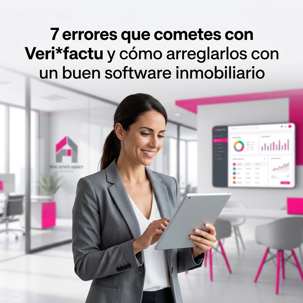 7 errores que cometes con Veri*factu y cómo arreglarlos con un buen software inmobiliario