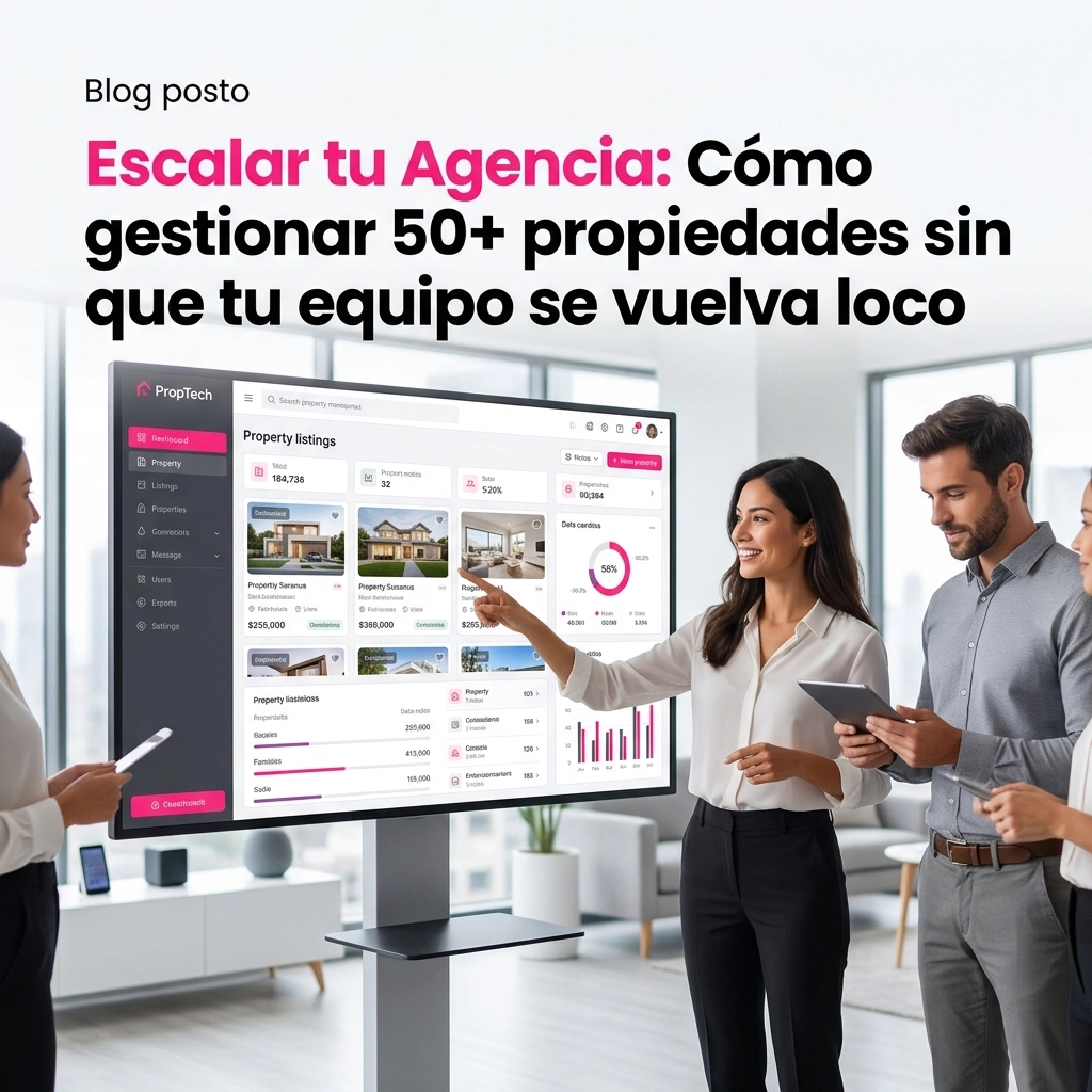 Escalar tu Agencia: Cómo gestionar 50+ propiedades sin que tu equipo se vuelva loco