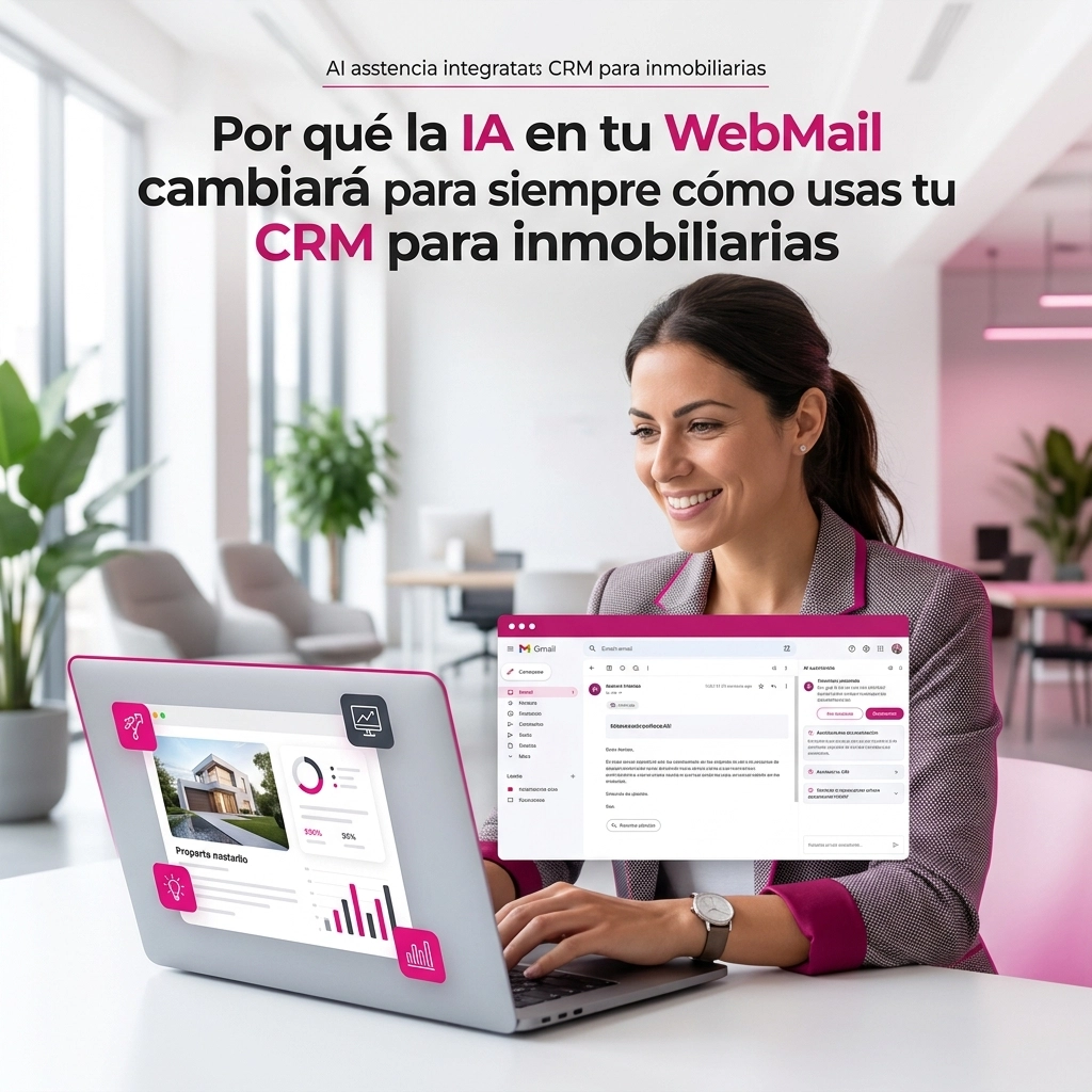 Por qué la IA en tu WebMail cambiará para siempre cómo usas tu CRM para inmobiliarias