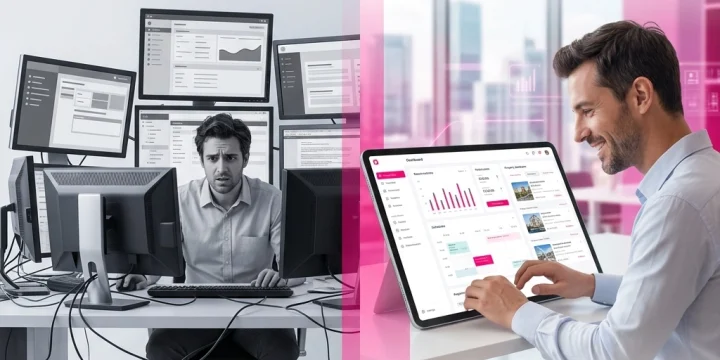 Software «Frankenstein» vs Todo-en-uno: El futuro de la gestión inmobiliaria