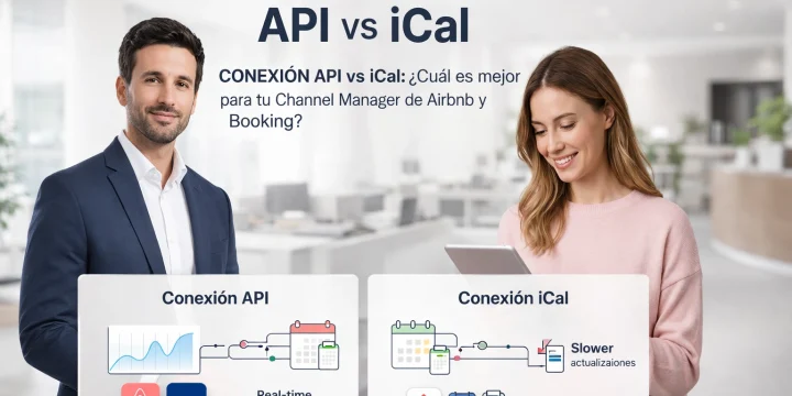 Conexión API vs iCal: ¿Cuál es mejor para tu Channel Manager de Airbnb y Booking?