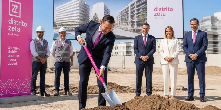 Primera piedra en Distrito Zeta: Comienzan las obras de 140 nuevas VPO en Málaga hoy mismo