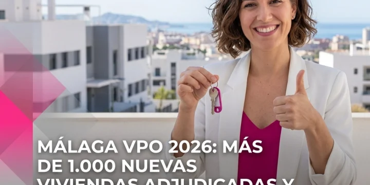 Málaga VPO 2026: Más de 1.000 nuevas viviendas adjudicadas y el impacto en el mercado local