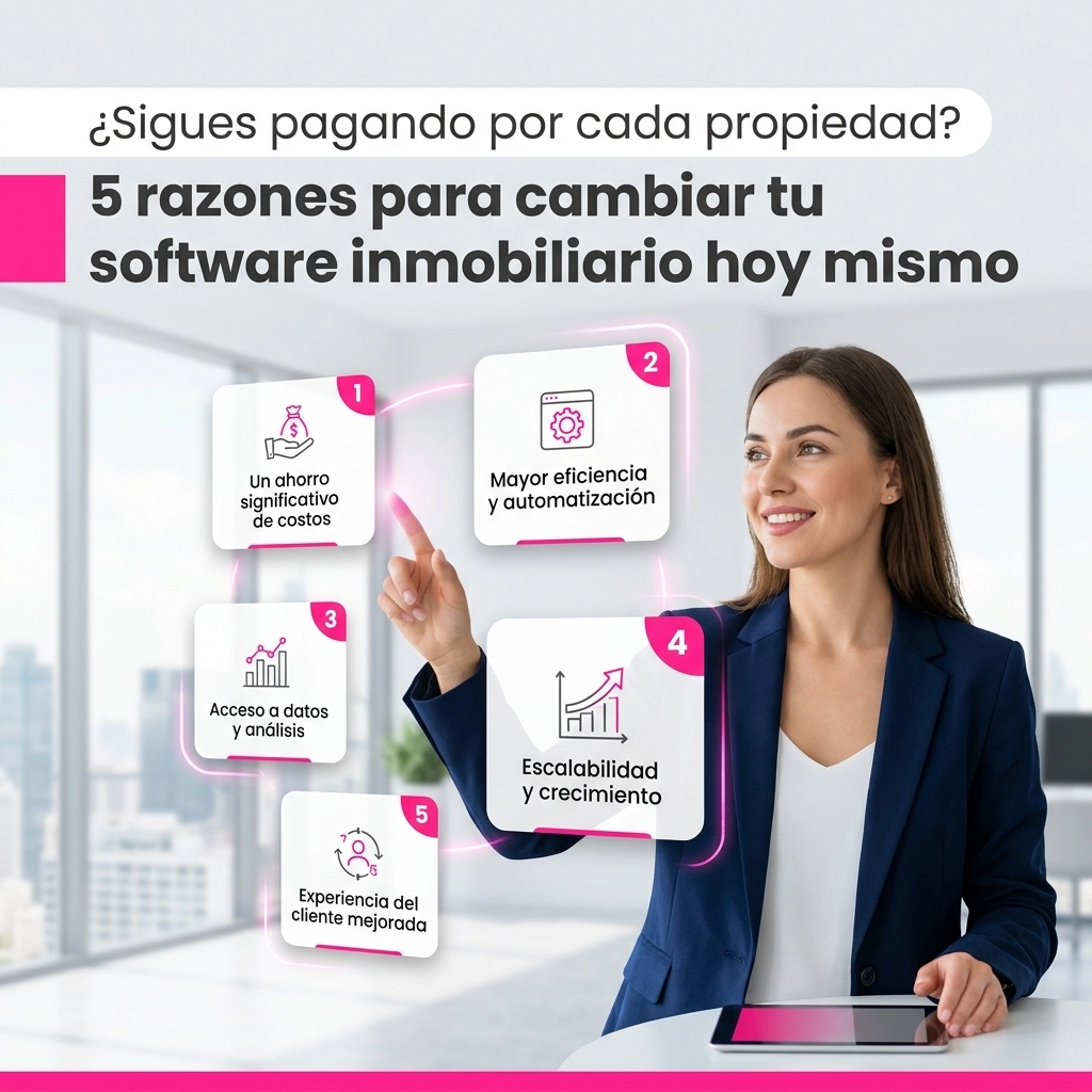 ¿Sigues pagando por cada propiedad? 5 razones para cambiar tu software inmobiliario hoy mismo