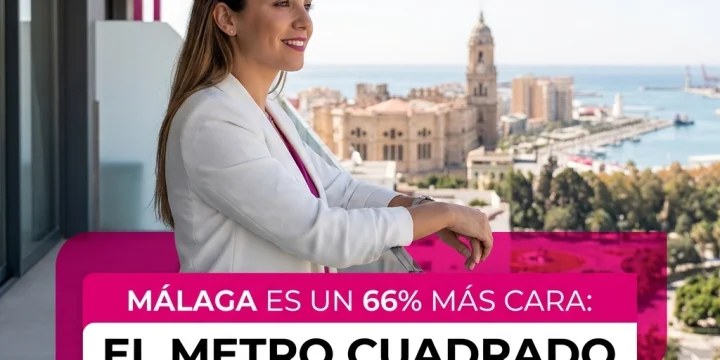 Málaga es un 66% más cara: el metro cuadrado ya roza los 3.400€