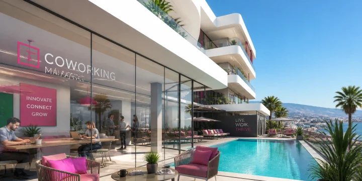 Coworking y piscina: El nuevo estándar del alquiler asequible en Málaga