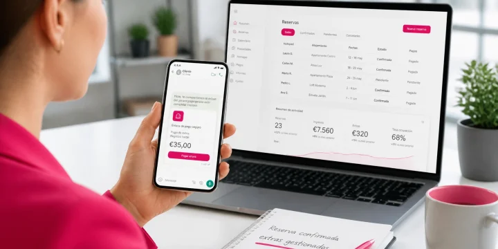 Cómo cobrar un extra del alquiler vacacional por WhatsApp sin crear otra pasarela